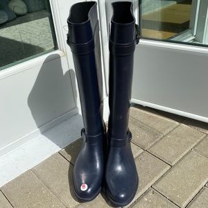 SOLD Cole Haan Navy Tall Rain/Winter Boots Sz 8